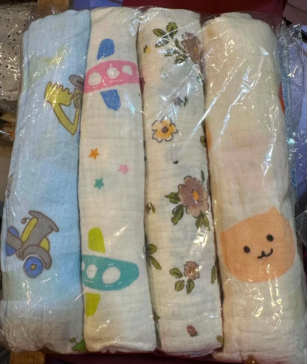 muslin 4 pc swaddle
